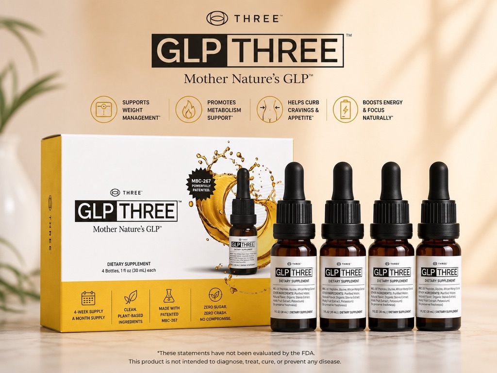 GLP THREE wellness product collection